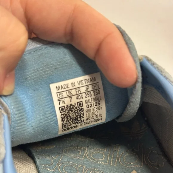 Adidas Handball Spezial BD7632 Blue Suede Gum Sole Sneakers Size 7.5 men - Picture 4 of 8